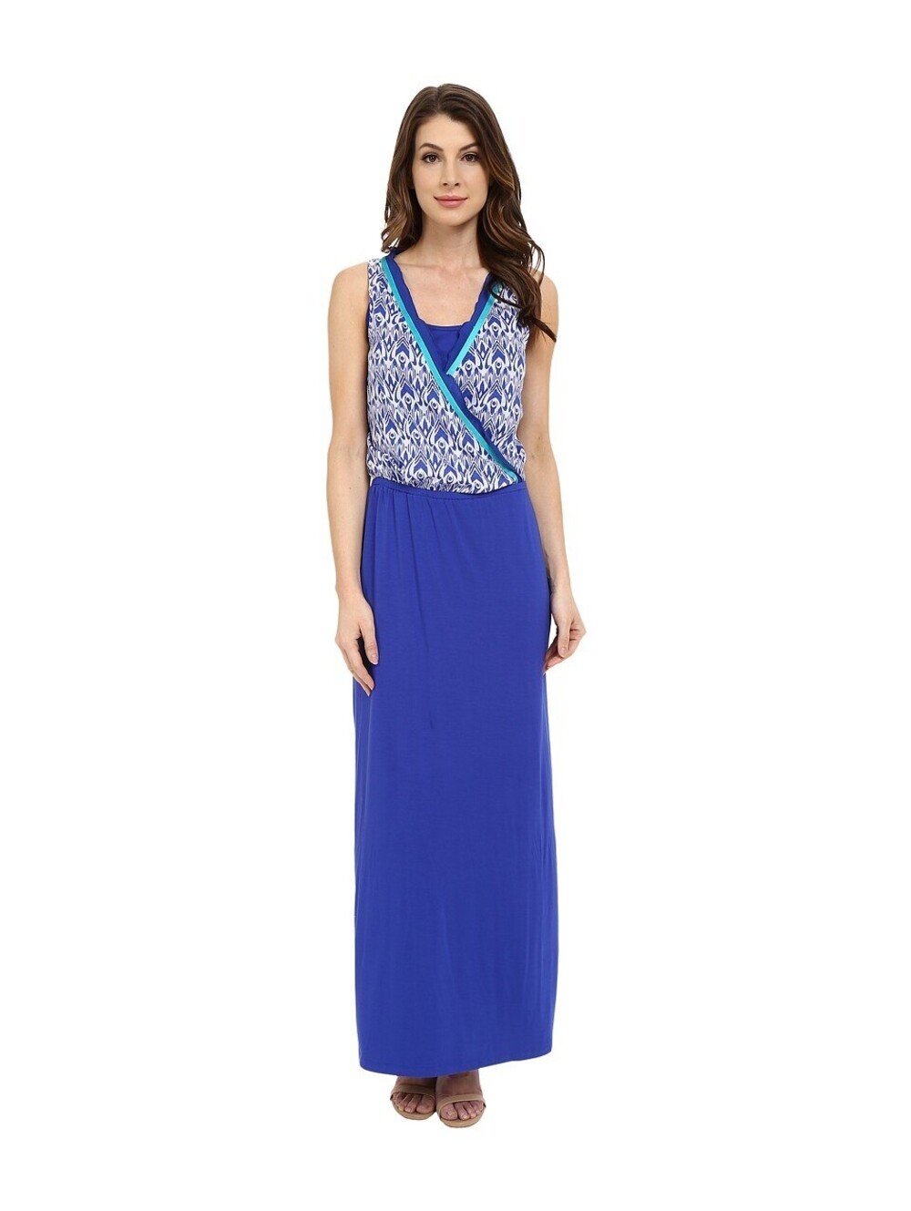 Hatley - Maxi Dress (Sapphire Ikat) Women's Dress size L